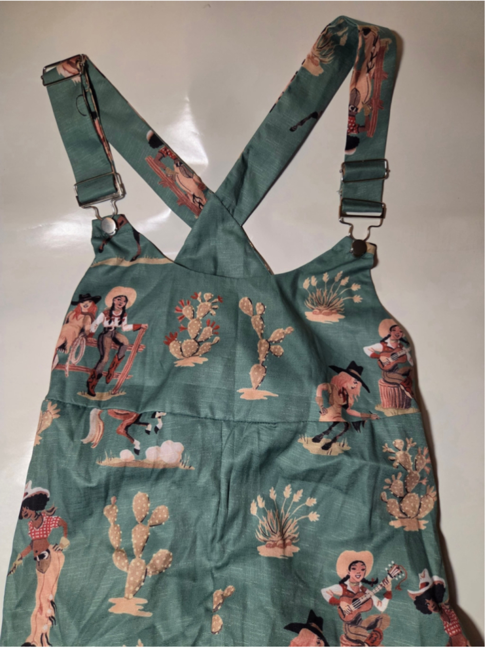 Pinup cowgirl overalls